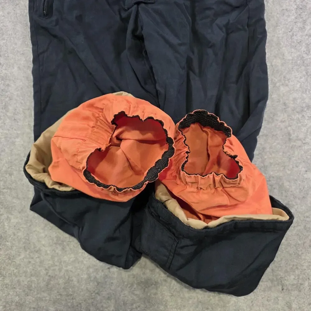 Napapijri Geographic Snow Pants Mens Small Blue Insulated Ski‎ Bib Suspenders